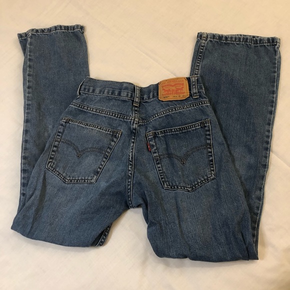 Vintage Levis 550 Jeans Relaxed Fit 14 Slim Denim Straight Leg 25x27 - Picture 2 of 7